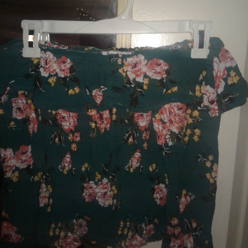 Off the shoulder crop top